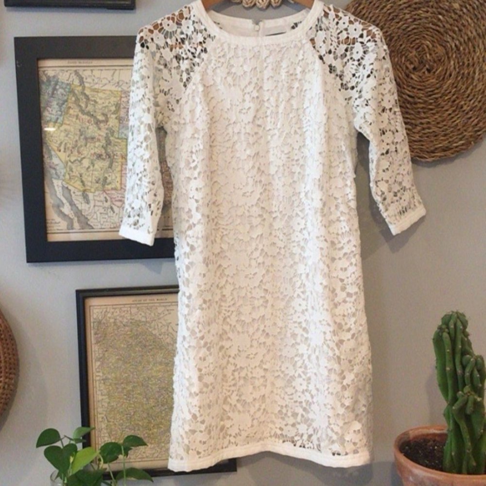 NWOT! Ann Taylor White Lace Cocktail Dress